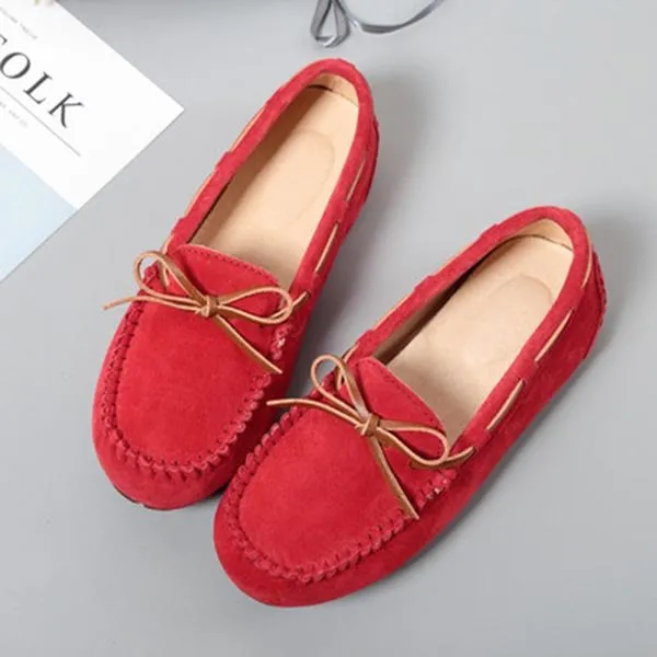 MIYAGINA Women Flat Leather Casual Loafers Moccasins Driving Shoes When Were Penny Loafers Popular