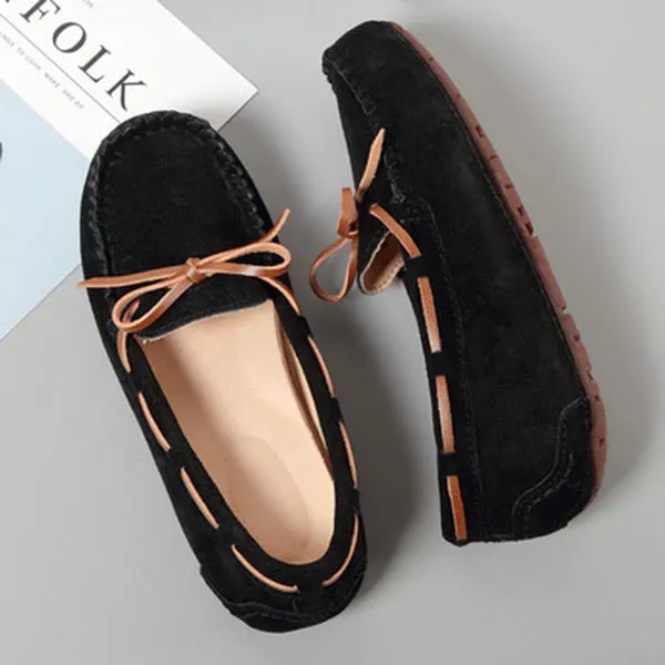 Jeans And Loafers Outfit MIYAGINA Women Flat Leather Casual Loafers Moccasins Driving Shoes