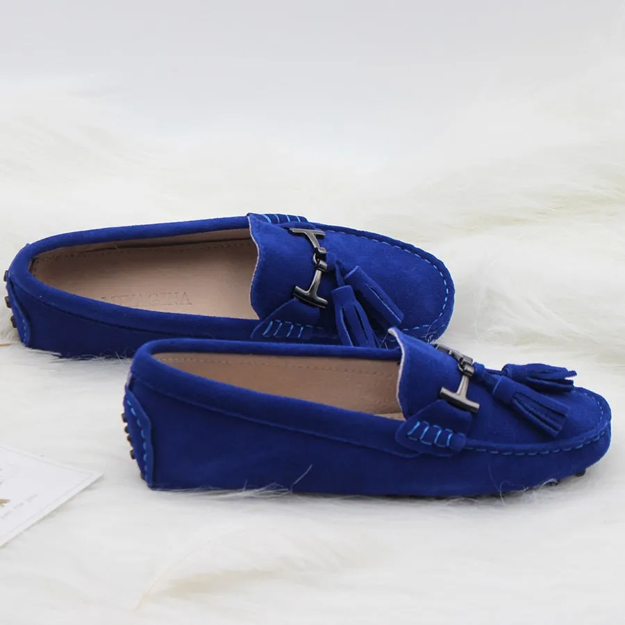 Haruta Penny Loafers MIYAGINA Women Leather Flats Loafers Driving Spring Autumn Shoes