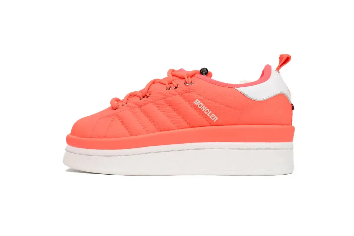 Moncler X Adidas Orange Sneaker Adidas Foot Shaped Shoes