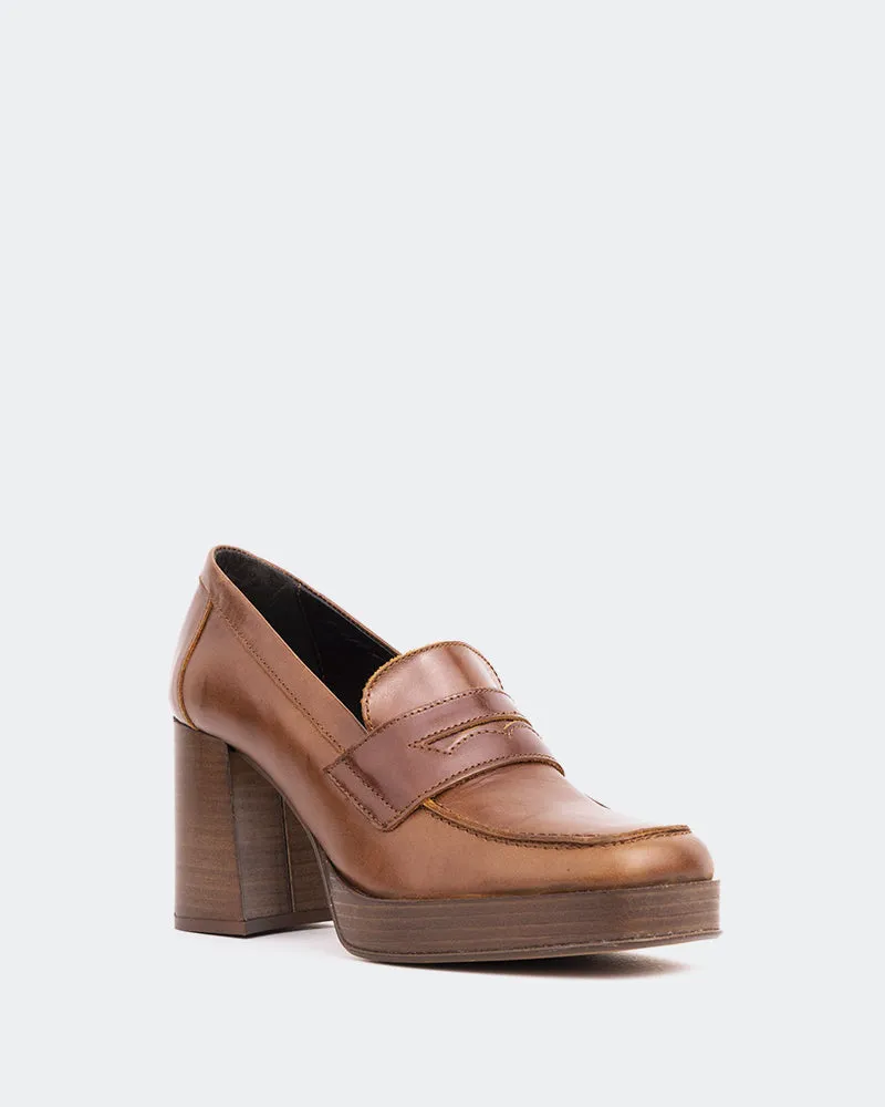 Moro Brown Leather Soft Leather Loafers
