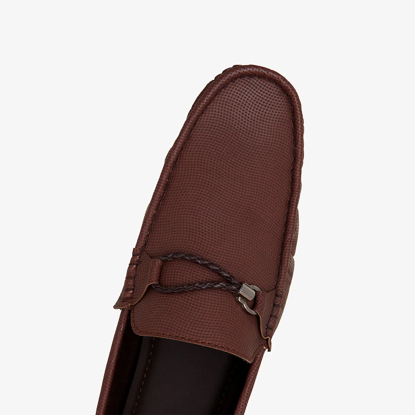 Dune Slip On Men's Metal Buckle Loafers