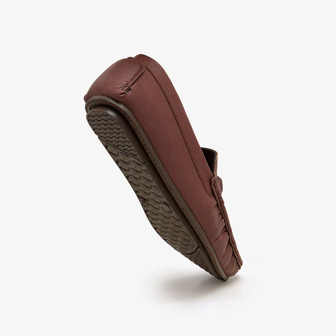 Men's Metal Buckle Loafers Slip On Dress Boots