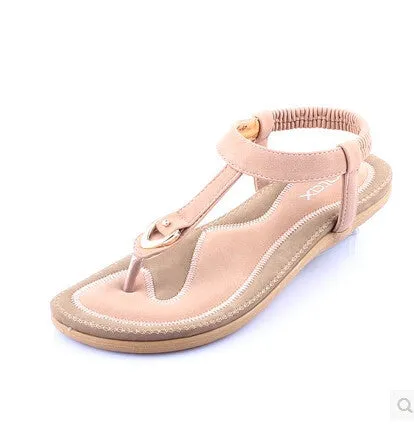 New 2016 Women Summer Style Flat Shoes Women Flat Heel Comfortable Soft Bottom Sandals Women Sweet Flip Flops Size 35-41 Island Surf Flip Flops