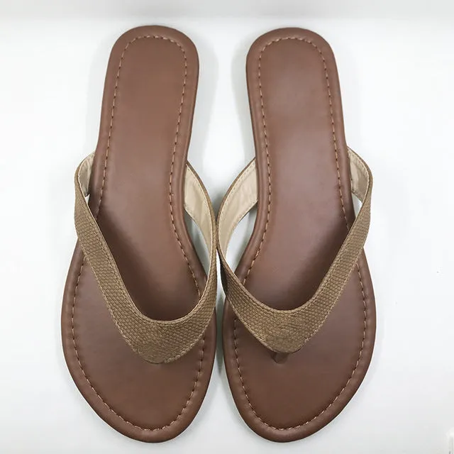 Flip Flops Hurt Top Of Foot New 2017 Summer Shoes women Outside Flip Flops Fashion Flat Shoes Woman Sandals Snake Sandalias Fashion Slippers Free shipping