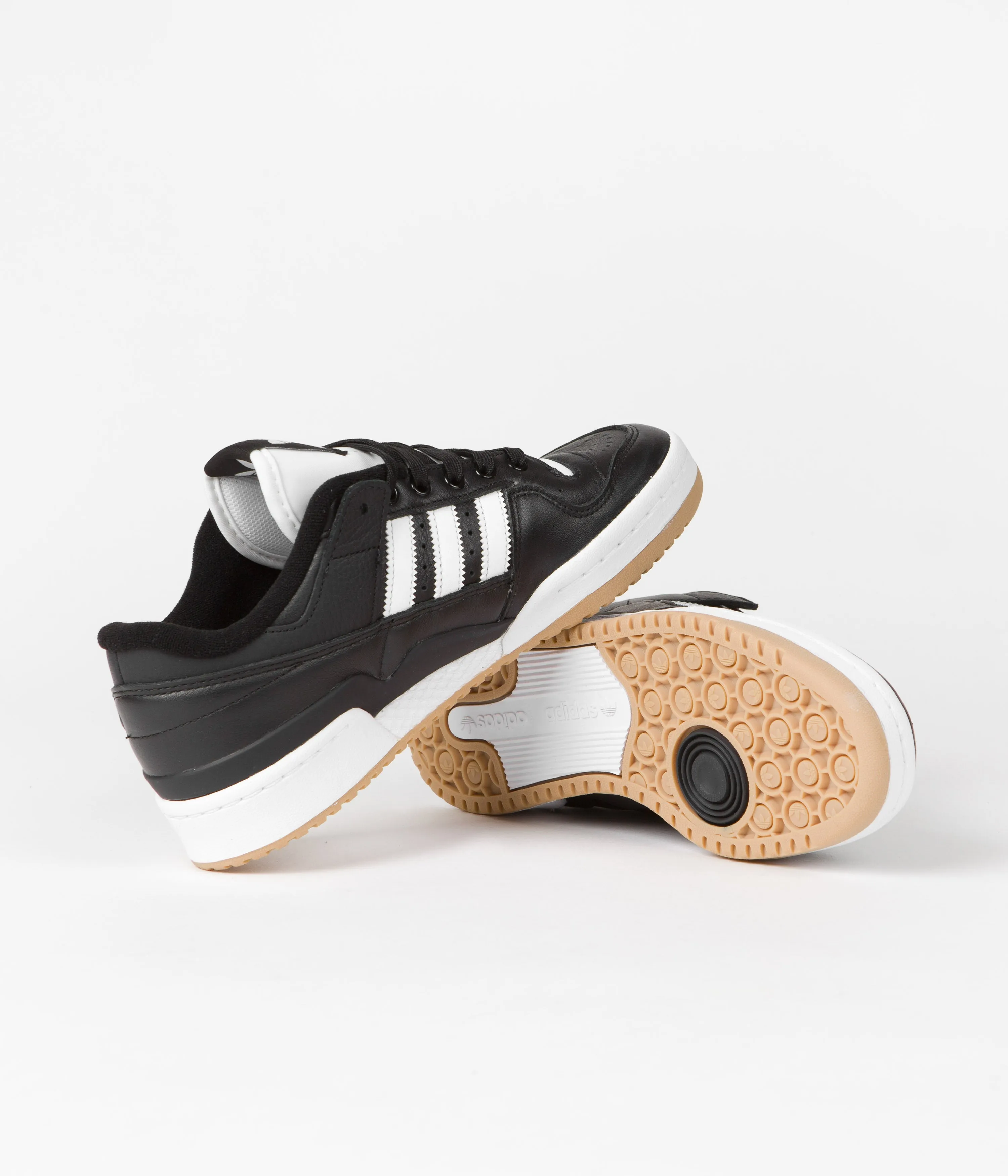 Adidas Forum 84 Low ADV Shoes - Core Black / Chalk White / Chalk White Yeezy Shoes Adidas Store