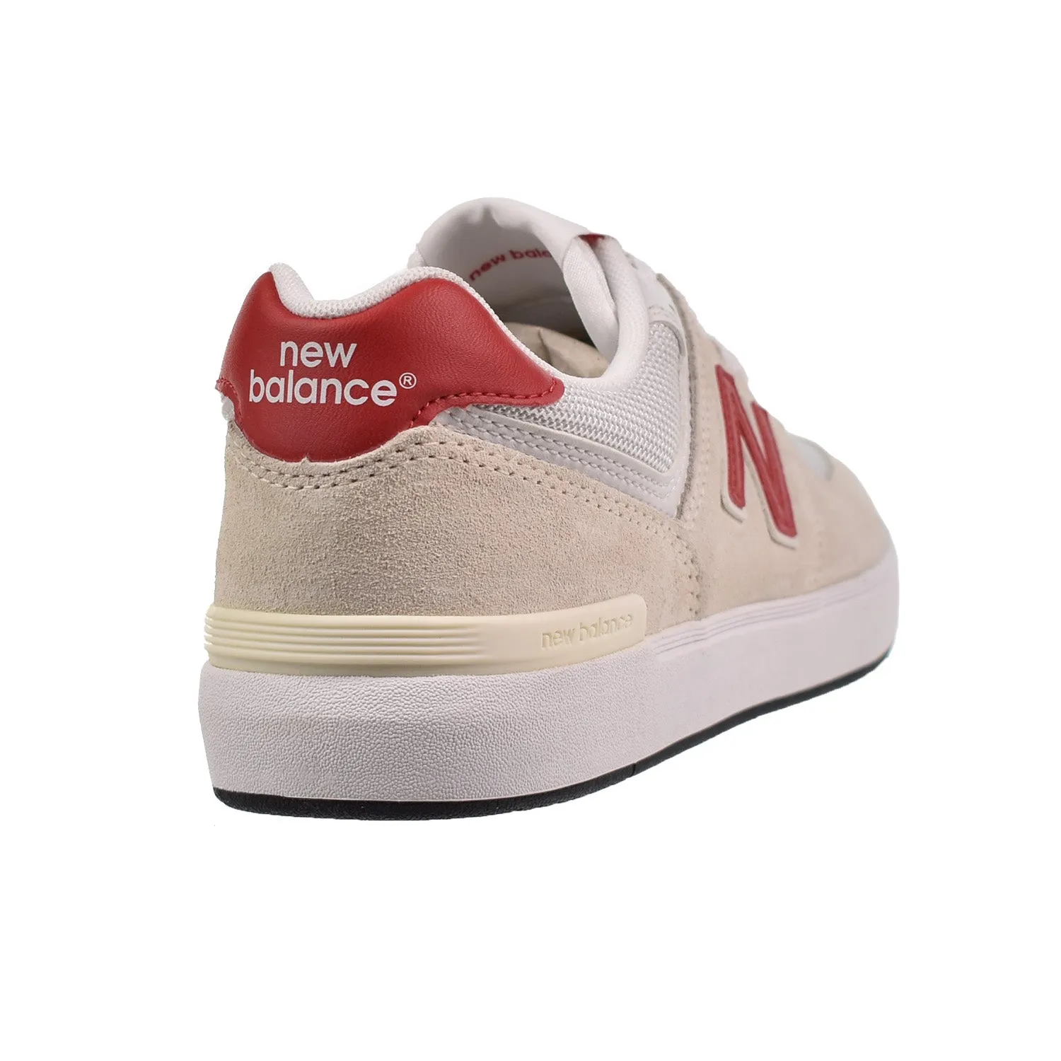 New Balance 574 Men's Shoes White-Red Wide Toe Box New Balance Women's