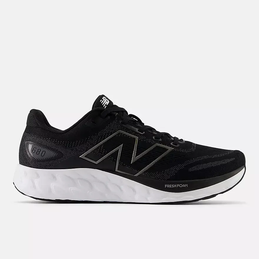 New Balance Fresh Foam 680 V8 (4E Width) Mens Shoe Black And Orange New Balance