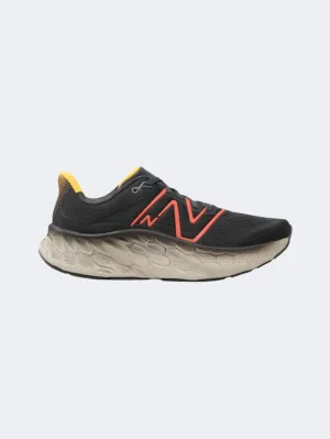 Running Shoes For Cross Country New Balance Fresh Foam More V4 Men Performance Shoes Black/Orange/Yellow