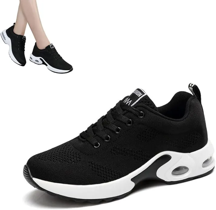 New Musabela Orthopedic Sneakers for Women,Ortho Pro - The Most Comfortable Orthopedic Shoes,Lightweight Fashion Sport Sneakers,Casual Walking Air Cushion Shoes Black, Sz 7 Hades Sneakers