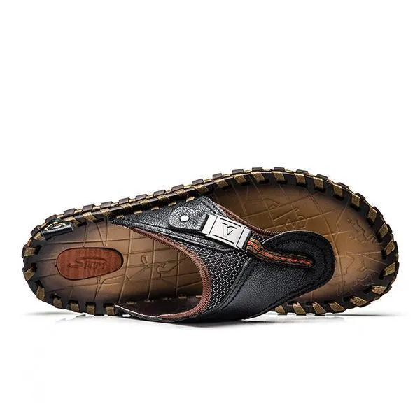 Vonmay Slippers New Men's Flip Flops Genuine Slippers