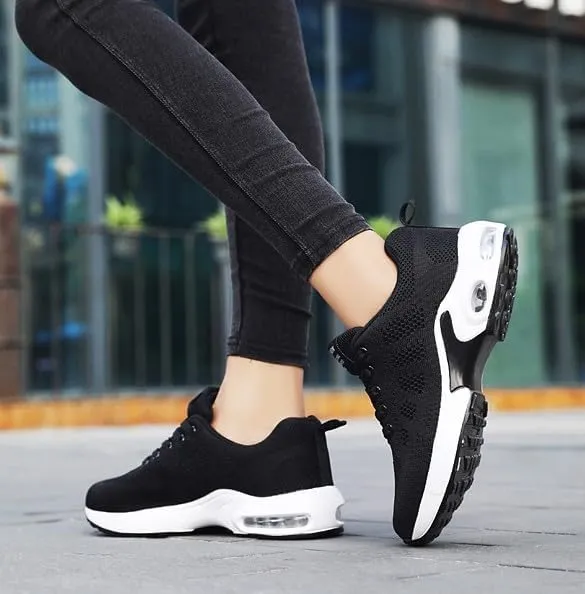 New Musabela Orthopedic Sneakers for Women,Ortho Pro - The Most Comfortable Orthopedic Shoes,Lightweight Fashion Sport Sneakers,Casual Walking Air Cushion Shoes Black, Sz 7.5 Waffle Debut Sneakers