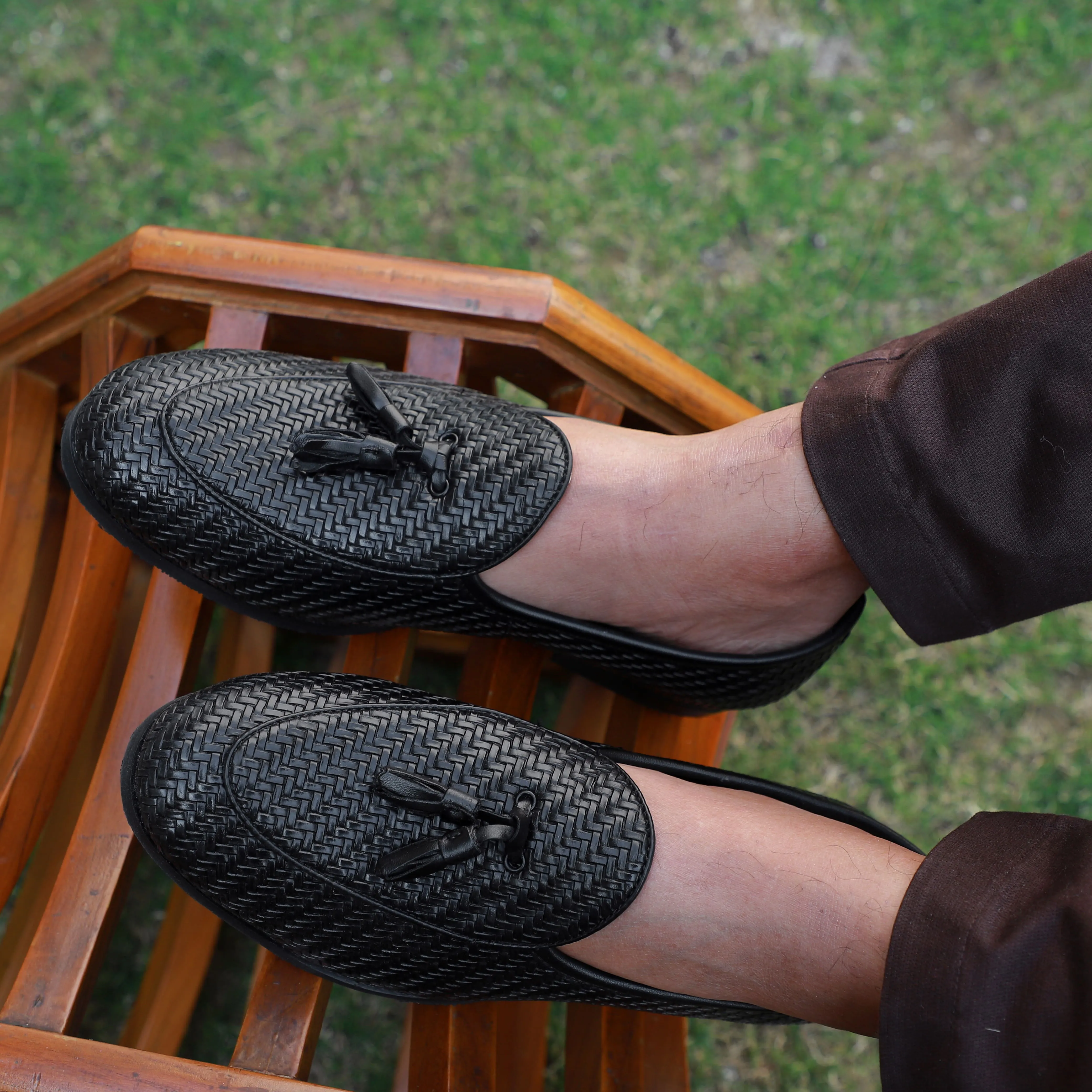 NICHE Black Braided Tassel Loafers Slip On Boot Slip On Loafers Slip On Slip On Dress Slip On Gym