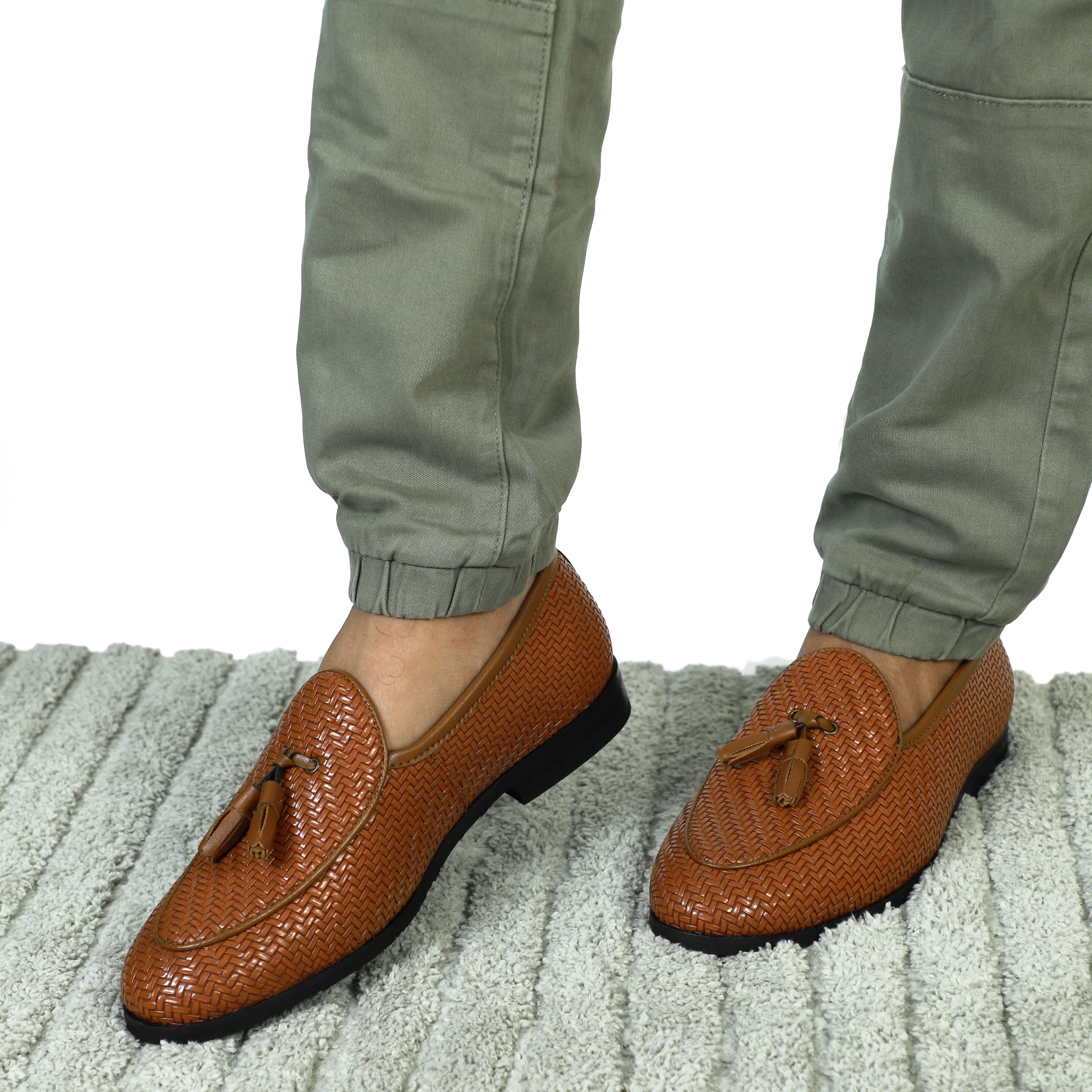NICHE Windsor Braided Tassel Loafers Helsinki Slip On Loafers