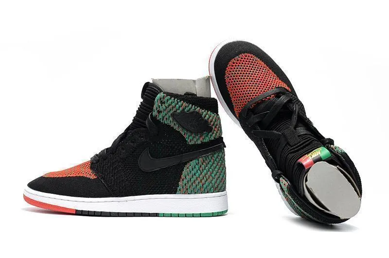 Nike Air Jordan 1 High Retro Flyknit BHM Shoes Basketball Men !!! CYBER MONDAY SALE !!! Asics Running Shoes Pronation