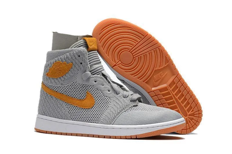 Wrestling Shoes Asics Jb Elite Nike Air Jordan 1 High Retro Flyknit Grey Orange Shoes Basketball Men !!! CYBER MONDAY SALE !!!