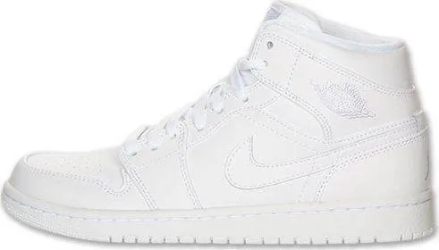 Nike Air Jordan 1 Mid White Shoes Basketball Men Size US 7-13 Asics Gel Solution Speed 2 Tennis Shoe