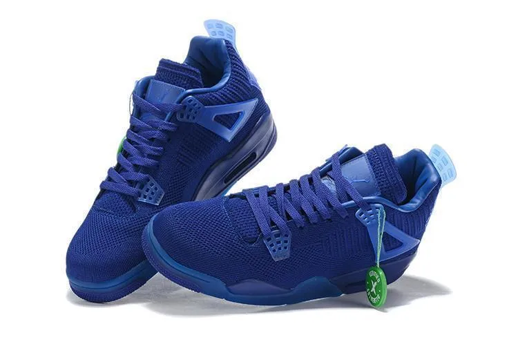 Nike Air Jordan 4 Flyknit 'HYPER ROYAL' Basketball Men !!! CYBER MONDAY SALE !!! Most Comfortable Asics Walking Shoes