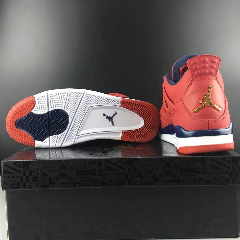 Nike Air Jordan 4 Retro FIBA Gym Red Men Shoes !!! CYBER MONDAY SALE !!! Asics Gel-resolution X Tennis Shoes