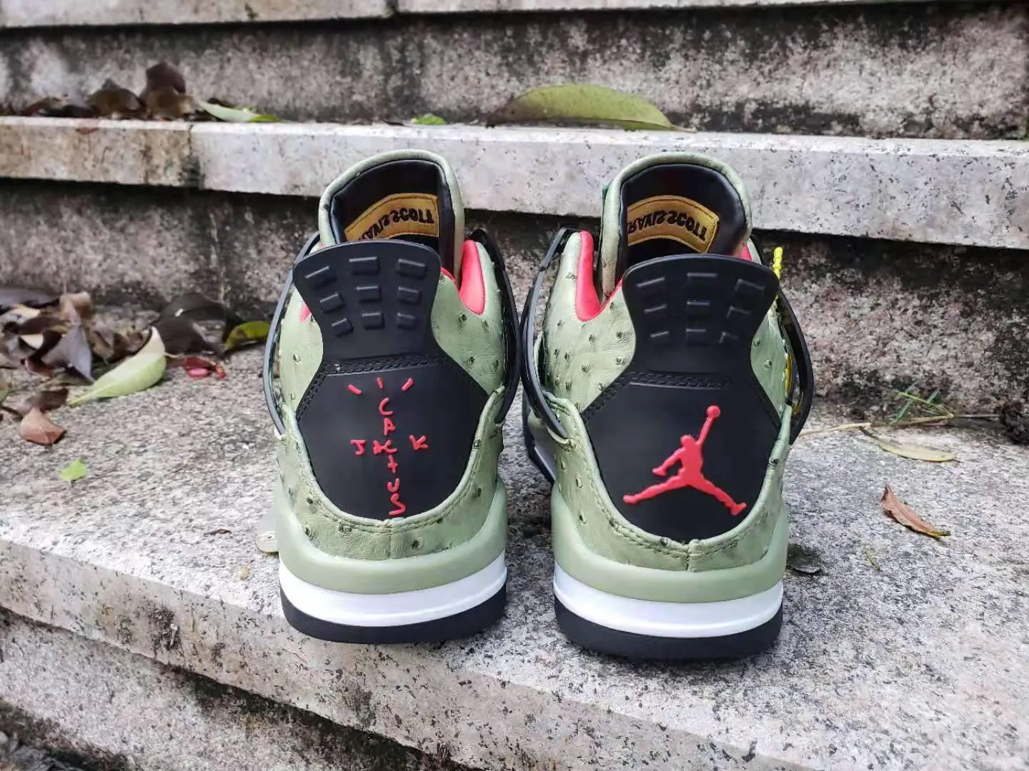 Nike Air Jordan 4 Retro OG Cactus Jack Olive Black Red Basketball Men Size US 7 - 13 Best Asics Shoe For Underpronation
