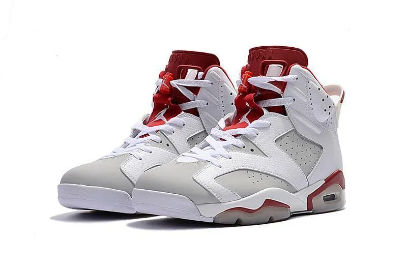 Nike Air Jordan 6 Retro 'Maroon' 2015 White Bordeaux Men Shoes Sale Size US 7, 8, 8.5, 9, 10, 11, 12, 13 The Most Comfortable Asics Shoes
