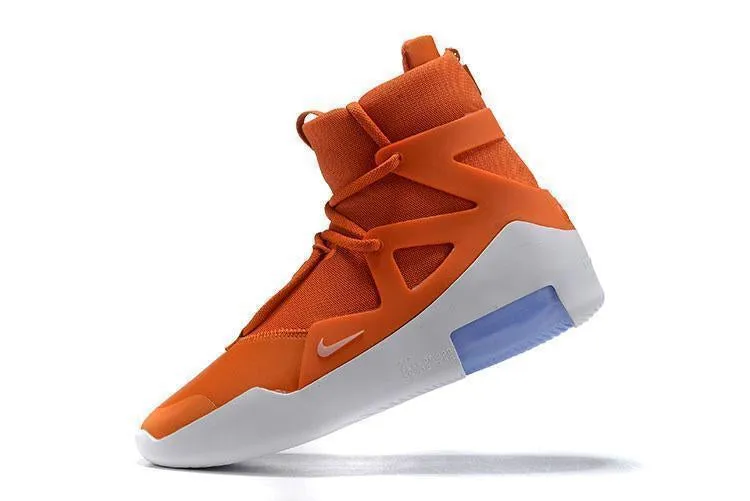 Nike Air Jordan Fear Of God 1 Orange White Blue Men Shoes !!! CYBER MONDAY SALE !!! Pronation Asics Running Shoes
