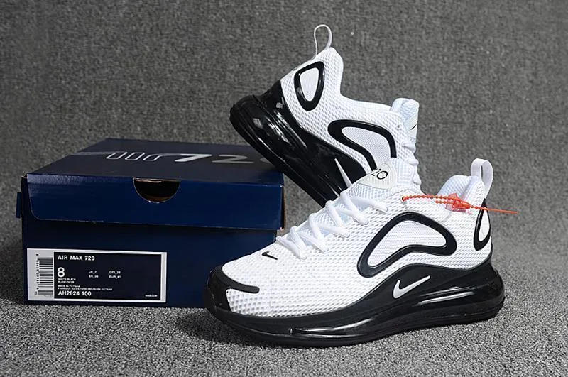 Nike Air Max 720 Ultra Sneakers Men's White Black Men Shoes Sale Size US 7-11 Asics Gel-kayano 25 Running Shoe
