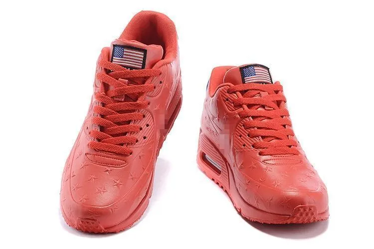 Nike Air Max 90 'Independence Day Red' Shoes Sneaker !!! CYBER MONDAY SALE !!! Asics Running Shoes Gel Venture 6