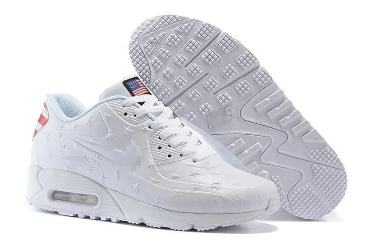 Best Asics Running Shoes For Neutral Pronation Nike Air Max 90 'Independence Day White' Shoes Sneaker !!! CYBER MONDAY SALE !!!