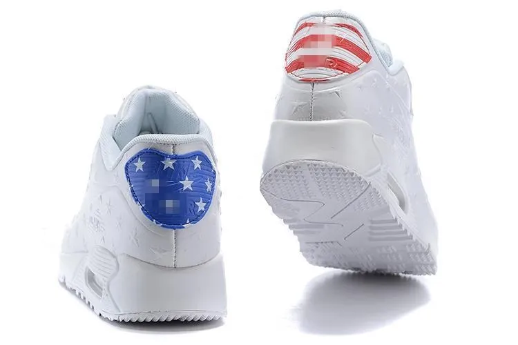 Nice Asics Shoes Nike Air Max 90 'Independence Day White' Shoes Sneaker !!! CYBER MONDAY SALE !!!