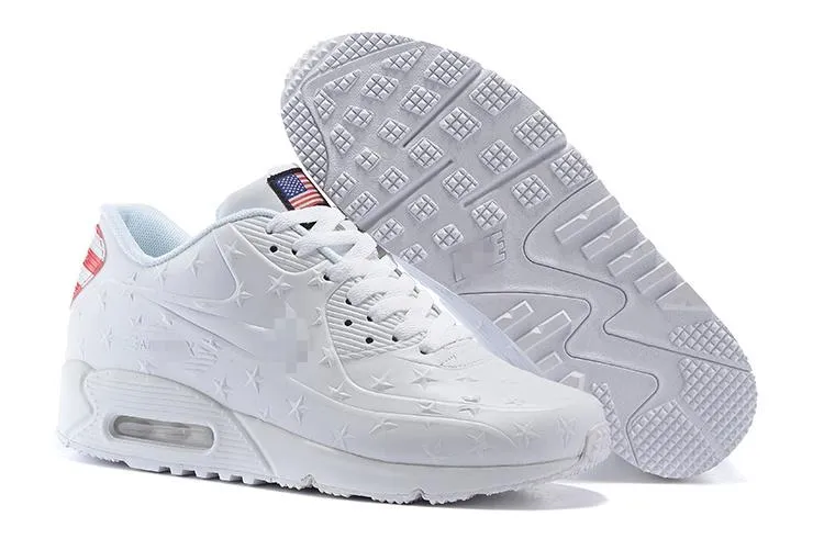 Asics Shoes Gel Kayano 18 Nike Air Max 90 'Independence Day White' Shoes Sneaker Sale Men Size US 7, 8, 8.5, 9, 10, 11
