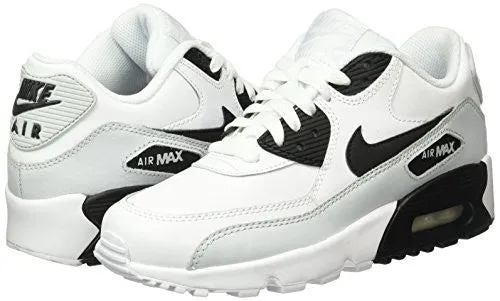 Asics Prototype Shoes Nike Air Max 90 Letter Big Kids Style Shoes : 833412, White/Black/Platinum, 6.5
