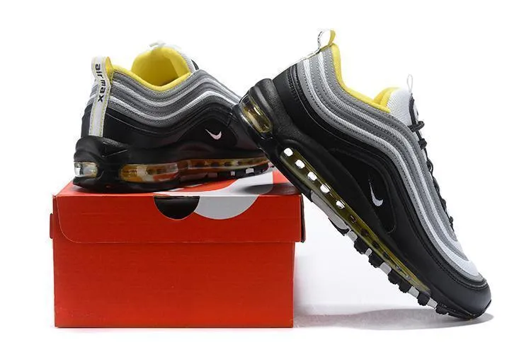 Asics Tennis Shoe Reviews Nike Air Max 97 Black Grey Yellow Shoes !!! CYBER MONDAY SALE !!!