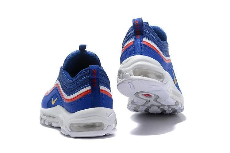 Nike Air Max 97 Blue White Italia Shoes !!! CYBER MONDAY SALE !!! Asics Rocket Shoes