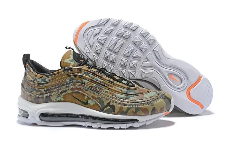 New Shoes Asics Nike Air Max 97 Camouplage Coffe Green Shoes !!! CYBER MONDAY SALE !!!