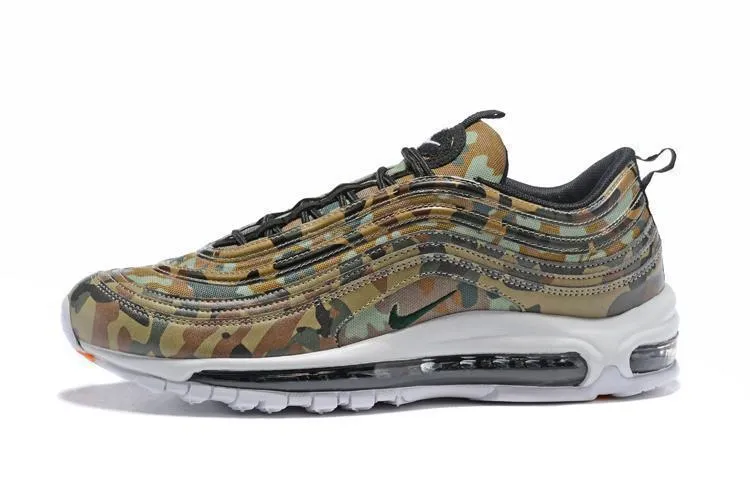 Best Running Shoes Nike Air Max 97 Camouplage Coffe Green Shoes !!! CYBER MONDAY SALE !!!