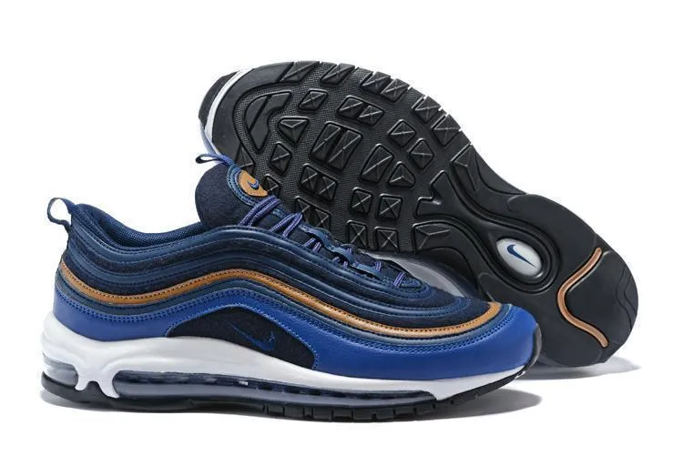 Nike Air Max 97 DK Blue Coffee Shoes !!! CYBER MONDAY SALE !!! Women's Asic Running Shoes
