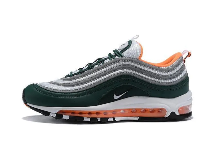 Dsw Asics Shoes Nike Air Max 97 Green Grey Orange Shoes !!! CYBER MONDAY SALE !!!