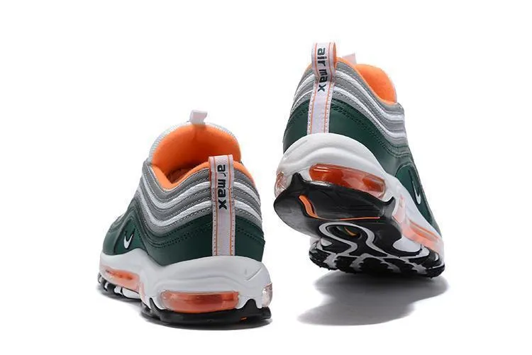 Best Asics Tennis Shoes Nike Air Max 97 Green Grey Orange Shoes !!! CYBER MONDAY SALE !!!