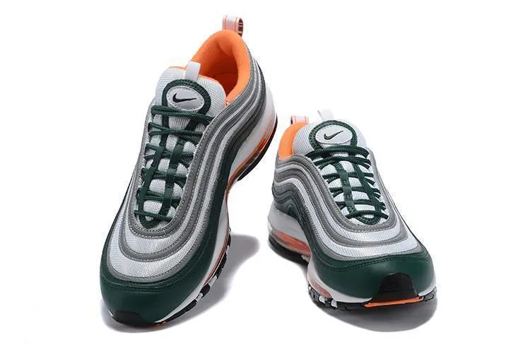 Asics Youth Shoe Size Chart Nike Air Max 97 Green Grey Orange Shoes !!! CYBER MONDAY SALE !!!