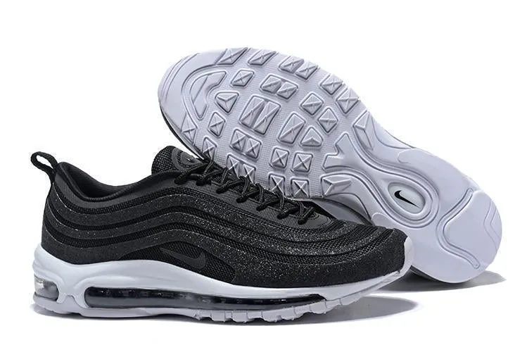 Asics Running Shoes Best Nike Air Max 97 LX  Swarovski Black White Shoes Sale Men Size US 7, 8, 8.5, 9, 10, 11