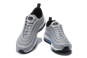 Nike Air Max 97 Ultra 17 Silve Grey Blue White Men Shoes Sale Size US 7, 8, 8.5, 9, 10, 11 Leather Asics Shoes