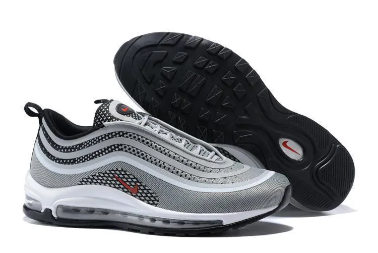 Nike Air Max 97 Ultra 17 Silve Grey Red White Men Shoes Sale Size US 7-11 Asics Gel-game 9 Pickleball Shoes