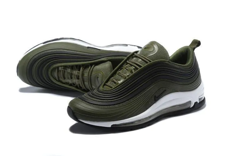 Nike Air Max 97 Ultra Black Olive Men Shoes !!! CYBER MONDAY SALE !!! Top Asics Volleyball Shoes