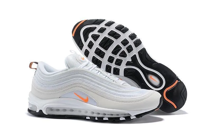 Asic Court Shoes Nike Air Max 97 White Orange Shoes !!! CYBER MONDAY SALE !!!