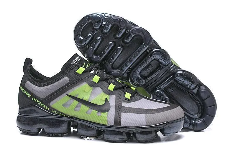 Nike Air Vapormax 2019  'Black Green' Shoes Sneakers Men Women Sale Size US 7-11 Asics Gel Excite 7 Running Shoes