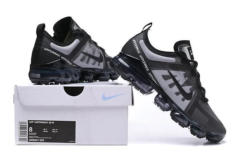 Nike Air Vapormax 2019  'Black Grey' Shoes Sneakers Men Women Sale Size US 7-11 Asics Gel-venture 6 Trail Running Shoes