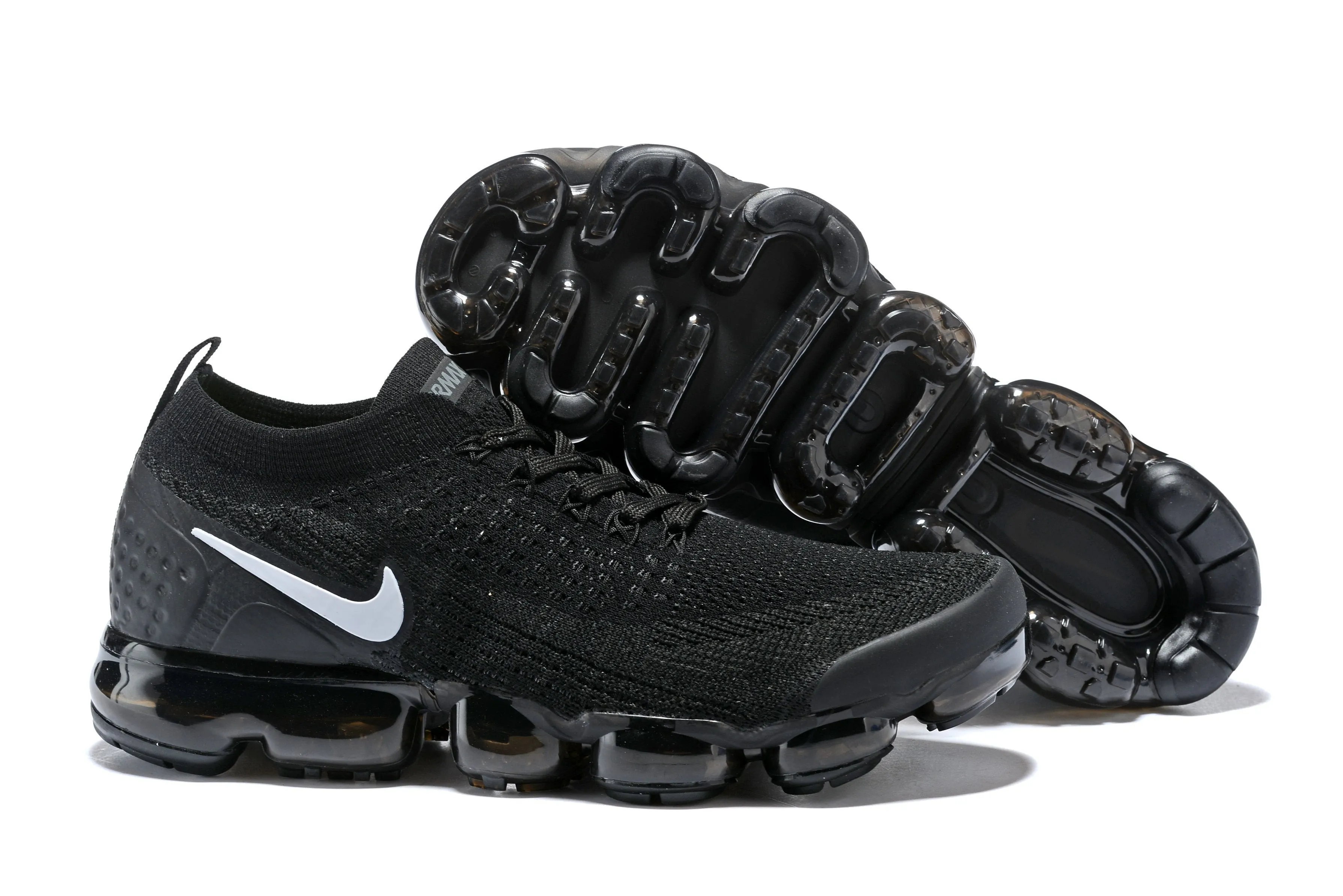 Nike Air Vapormax Flyknit 2 All Black Shoes Sneakers Men Sale Size US 7, 8, 8.5, 9, 10, 11 Asics Jogger X81 Casual Shoes