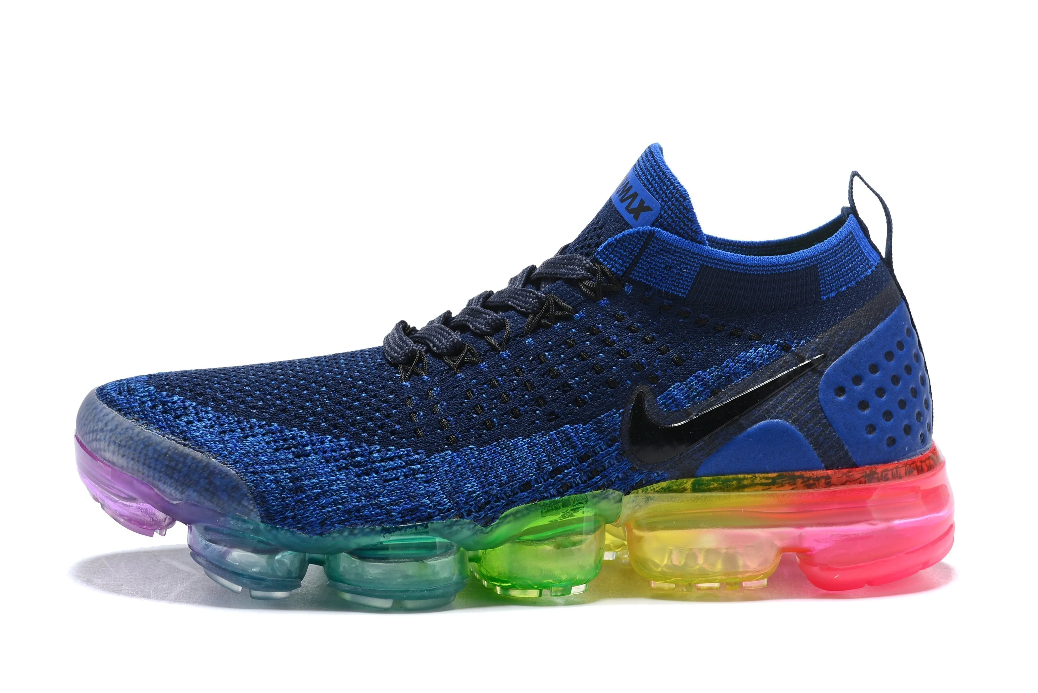 Nike Air Vapormax Flyknit 2 Navy Multicolor Shoes Sneakers Men !!! CYBER MONDAY SALE !!! Asics Shoes Gel Dedicate 8 Tennis