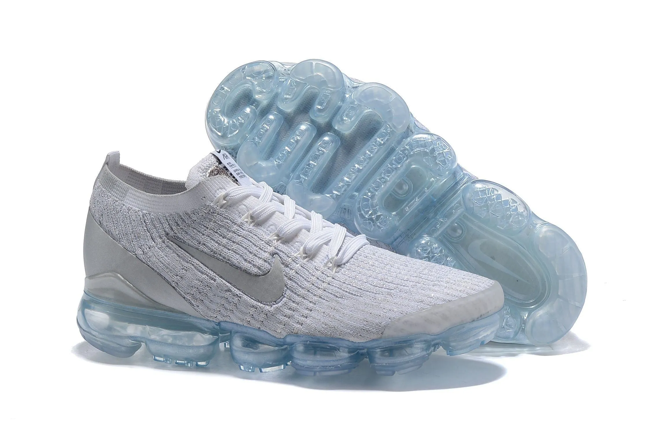 Nike Air Vapormax Flyknit 3 "Pure Platinum" Grey White Shoes Sneakers Men !!! CYBER MONDAY SALE !!! Asics Gel Nimbus 27 Shoes